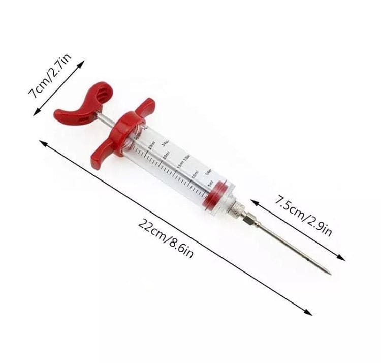 Meat Marinade Seasoning Flavor Injector, Injection Syringe With Screw-on Meat Needle For BBQ Grill Meat Marinade Seasoning Flavor Injector, Injection Syringe With Screw-on Meat Needle For BBQ Grill